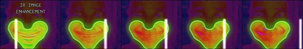 Transition of the mouth area during image processing