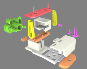 Exploded parts view
